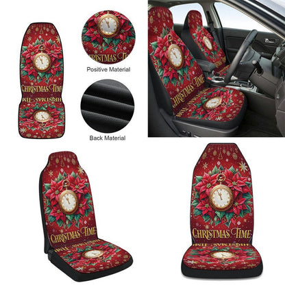 Christmas Time The Most Wonderful Time Of The Year Cars Seat Cover, Christmas Car Seat Covers, Car Decor Gift
