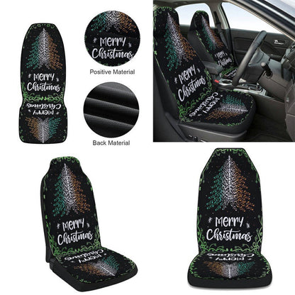 Christmas Tree Irish Cars Seat Cover, Christmas Car Seat Covers, Car Decor Gift