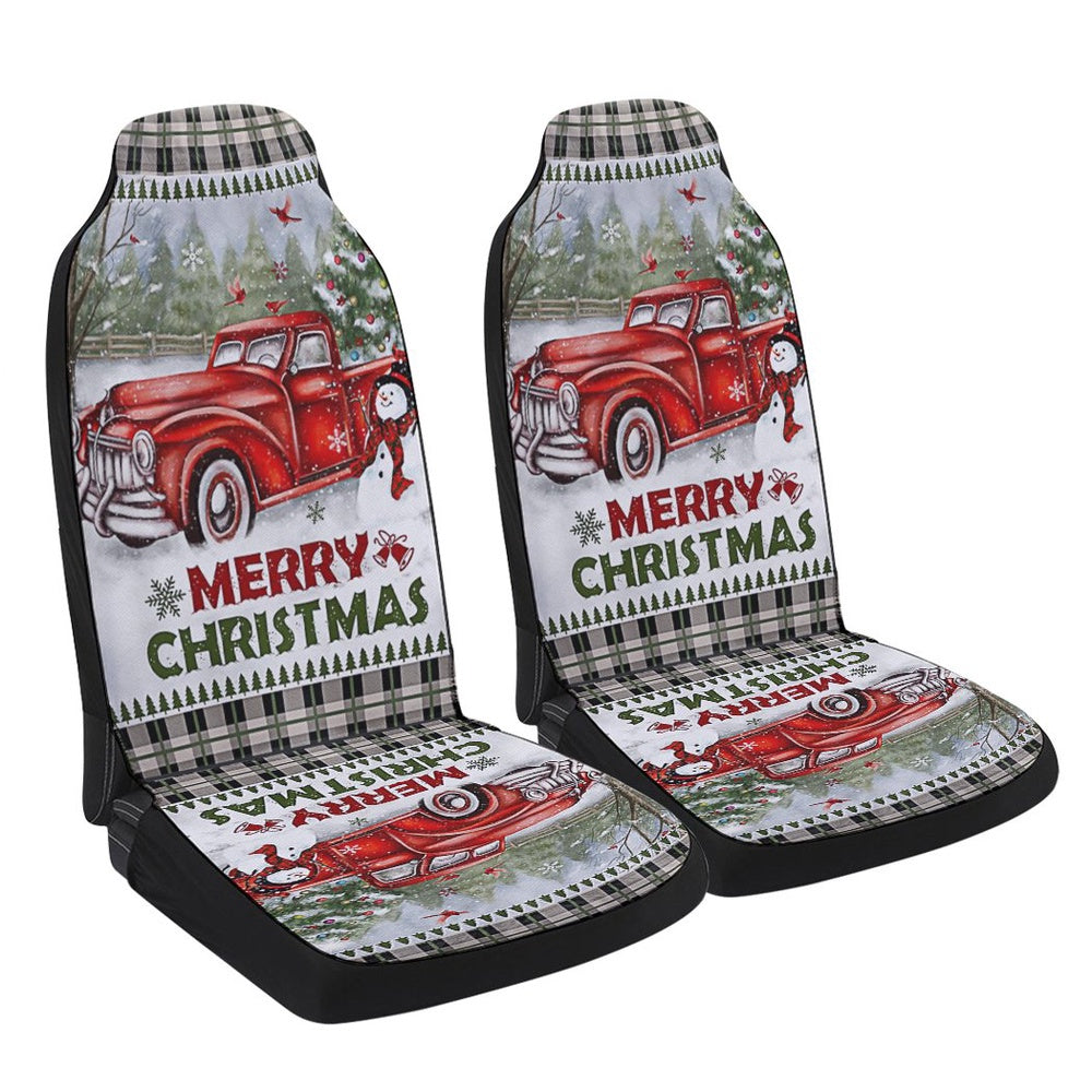 Christmas Truck Garden Mailbox Cover Road Come Home Cars Seat Cover, Christmas Car Seat Covers, Car Decor Gift