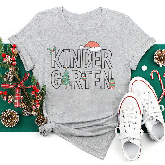 Christmas Vibes Kindergarten T Shirt, Merry T Shirt, Unisex Christmas Shirts