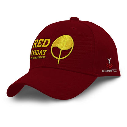 Coast Guard Veteran Cap, Customized Coast Guard Insignias Red Friday Until They All Come Home Embroidered Cap, Embroidered Dad Hat