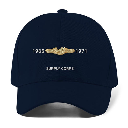 Coast Guard Veteran Cap, Customized Supply Corps Embroidered Cap, Embroidered Dad Hat