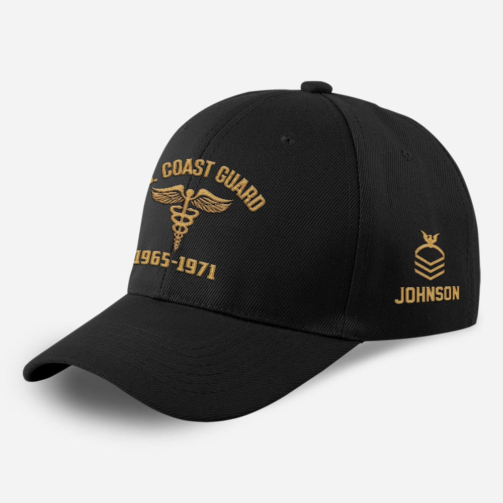 Coast Guard Veteran Cap, Customized US Veteran Uscg Rating Embroidered Cap, Embroidered Dad Hat