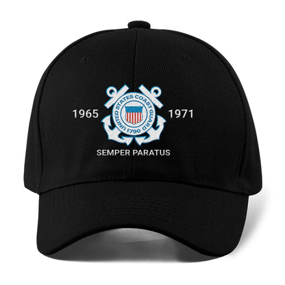 Coast Guard Veteran Cap, Customized United States Coast Guard Embroidered Cap, Embroidered Dad Hat