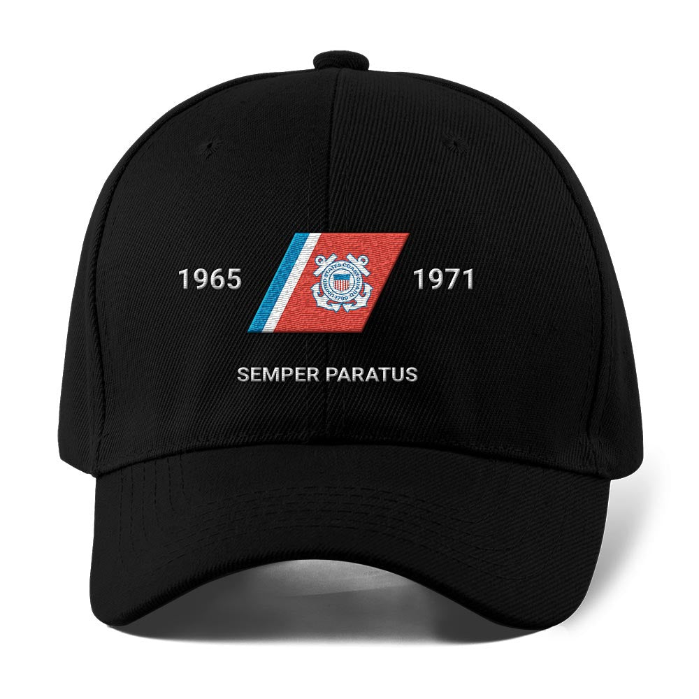 Coast Guard Veteran Cap, Customized Uscg Official Mark Embroidered Cap, Embroidered Dad Hat