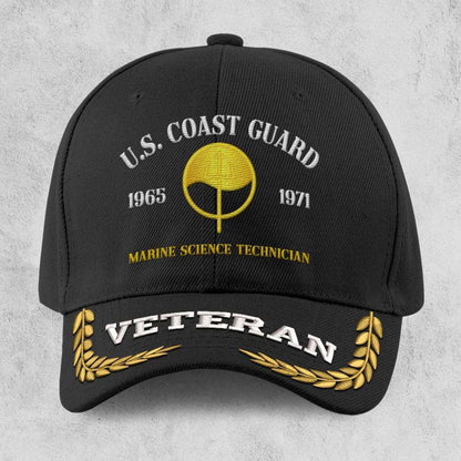 Coast Guard Veteran Cap, Customized Uscg Ratings Embroidered Cap, Embroidered Dad Hat