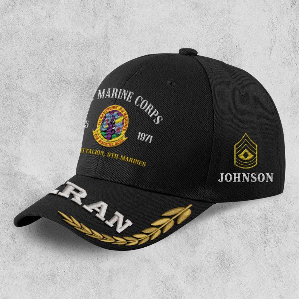 Coast Guard Veteran Cap, Customized Usmc Battalions Embroidered Cap, Embroidered Dad Hat