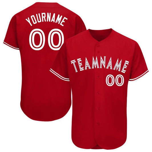 Cool Baseball Jersey, Custom Red White Baseball Jersey, Best Baseball Jerseys