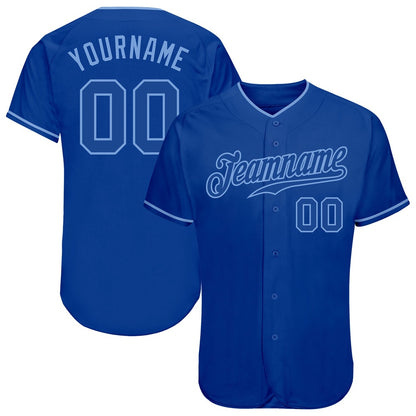 Cool Baseball Jersey, Custom Royal Royal Light Blue Authentic Baseball Jersey, Best Baseball Jerseys
