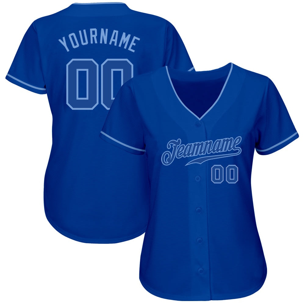 Cool Baseball Jersey, Custom Royal Royal Light Blue Authentic Baseball Jersey, Best Baseball Jerseys