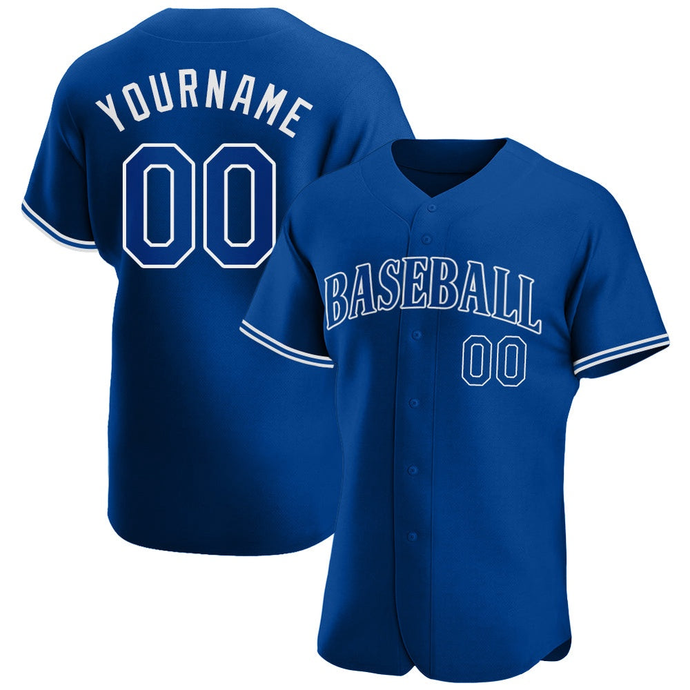 Cool Baseball Jersey, Custom Royal Royal White Authentic Baseball Jersey, Best Baseball Jerseys
