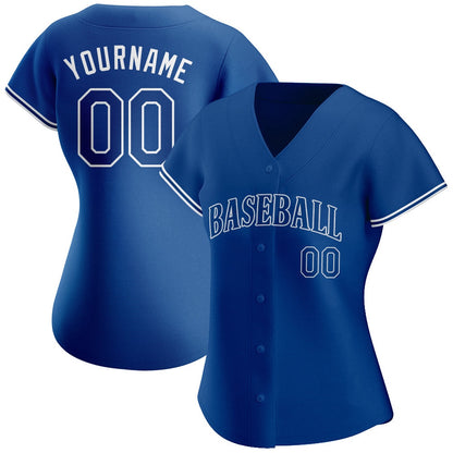 Cool Baseball Jersey, Custom Royal Royal White Authentic Baseball Jersey, Best Baseball Jerseys