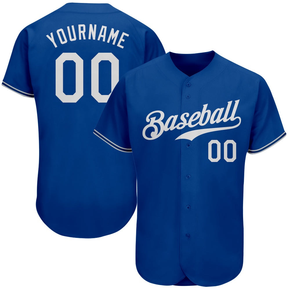 Cool Baseball Jersey, Custom Royal White Authentic Baseball Jersey, Best Baseball Jerseys