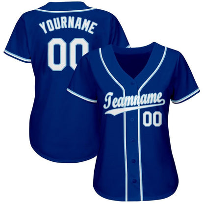 Cool Baseball Jersey, Custom Royal White Light Blue Baseball Jersey, Best Baseball Jerseys