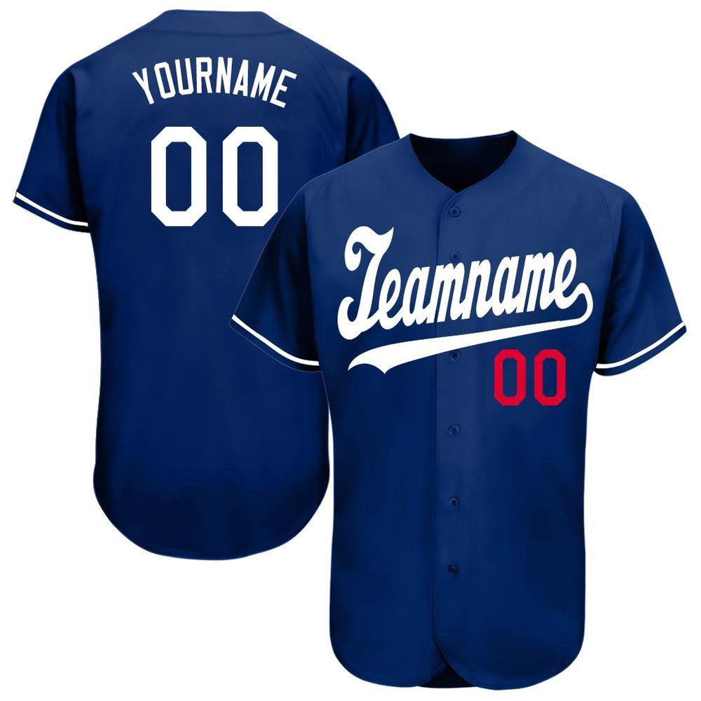 Cool Baseball Jersey, Custom Royal White Red Baseball Jersey, Best Baseball Jerseys