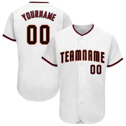 Cool Baseball Jersey, Custom White Black Crimson Baseball Jersey, Best Baseball Jerseys