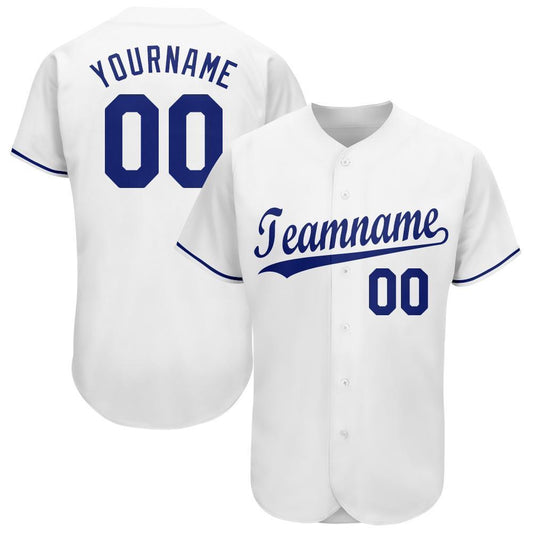 Cool Baseball Jersey, Custom White Royal Baseball Jersey, Best Baseball Jerseys