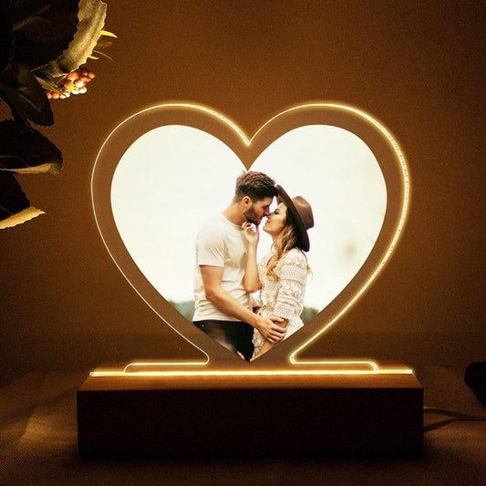 Couple Togetherness Forever, Personalized 3D Led Light Upload Photo, Mother's Day Night Lights For Bedroom