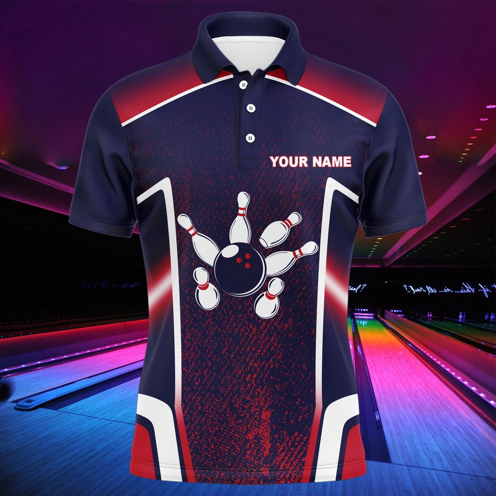 Custom Bowling Polo Shirts, Bowling Excuses Shirt, Funny Polo Bowling Shirt For Men, Custom Name Bowling Jersey Short Sleeve