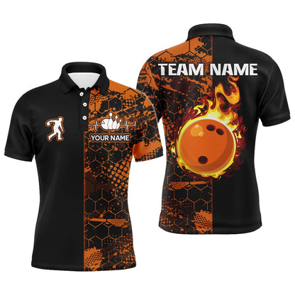 Custom Bowling Polo Shirts, Bowling Polo Shirt Bowling Jersey For Men Bowling Team League