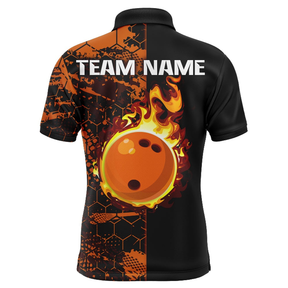 Custom Bowling Polo Shirts, Bowling Polo Shirt Bowling Jersey For Men Bowling Team League