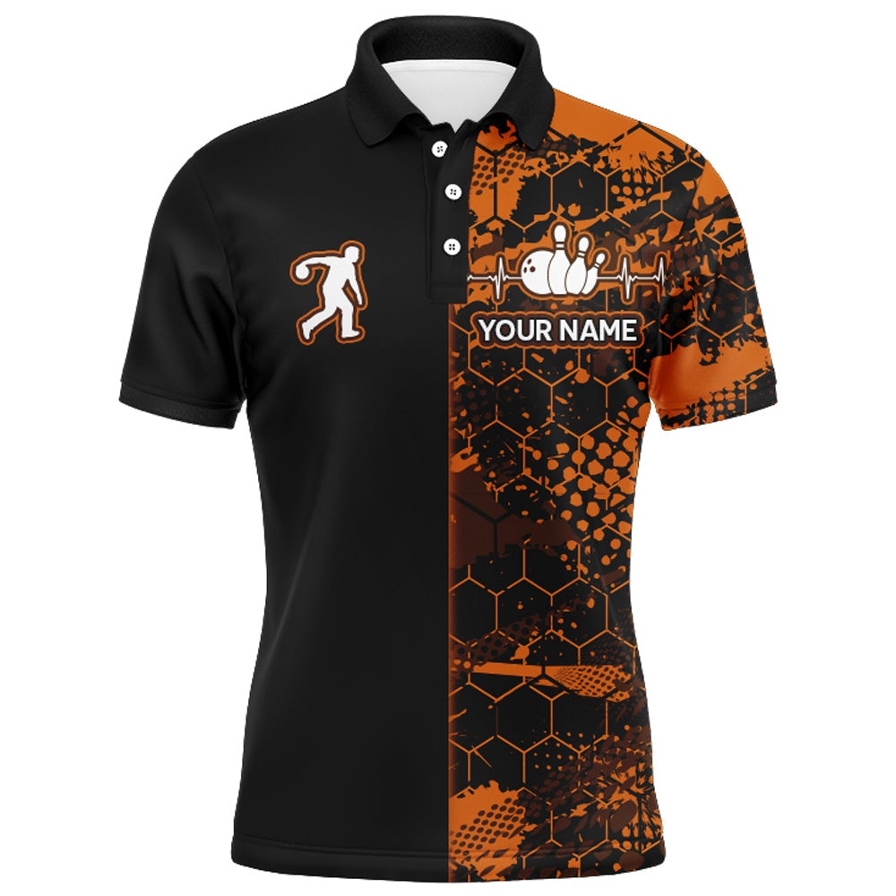 Custom Bowling Polo Shirts, Bowling Polo Shirt Bowling Jersey For Men Bowling Team League