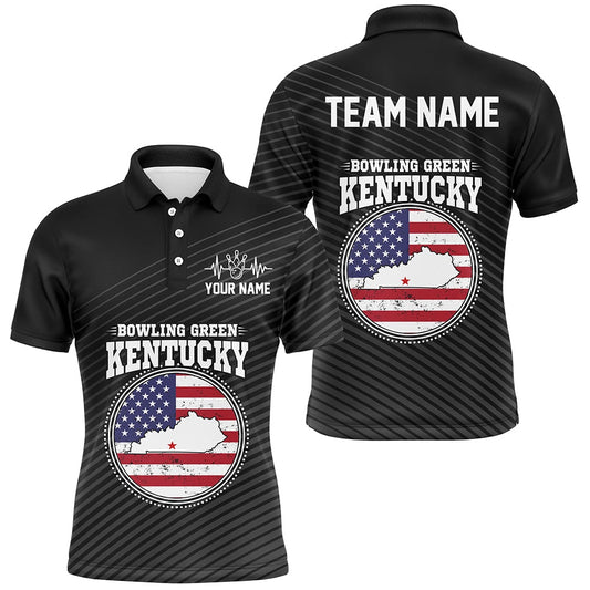 Custom Bowling Polo Shirts, Custom Bowling Green Kentucky For Men, Polo Bowling Shirts, Team Shirt Bowling Pin And Ball