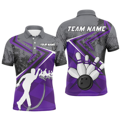 Custom Bowling Polo Shirts, Custom Bowling Jersey For Men Bowling Polo Shirt Team Bowling Short Sleeve