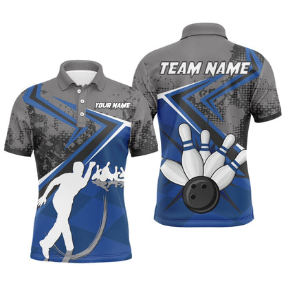 Custom Bowling Polo Shirts, Custom Bowling Jersey For Men Bowling Polo Shirt Team Bowling Short Sleeve