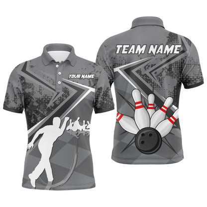 Custom Bowling Polo Shirts, Custom Bowling Jersey For Men Bowling Polo Shirt Team Bowling Short Sleeve
