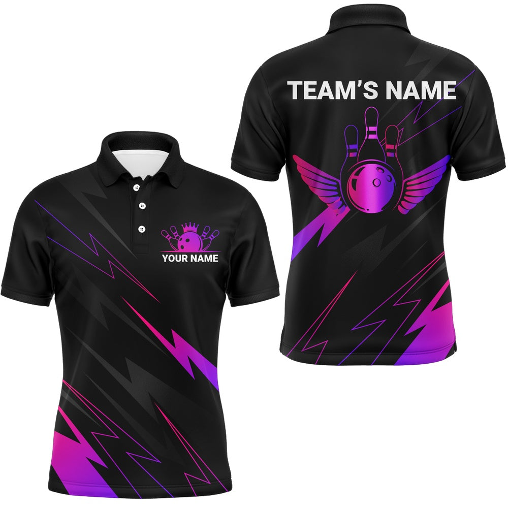 Custom Bowling Polo Shirts, Custom Bowling Polo Shirt For Men Bowling Jersey Team League Bowling Shirts Couple