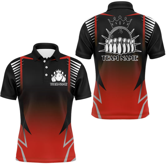 Custom Bowling Polo Shirts, Custom Bowling Polo Shirt For Men Bowling Team Jersey Personalized Bowling Shirts
