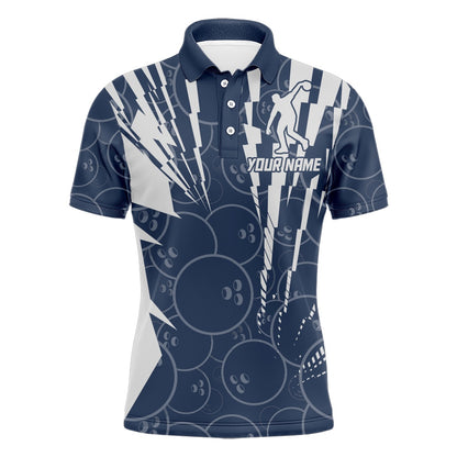 Custom Bowling Polo Shirts, Custom Bowling Shirt Bowling Jersey For Men Bowling Team League Polo Shirt