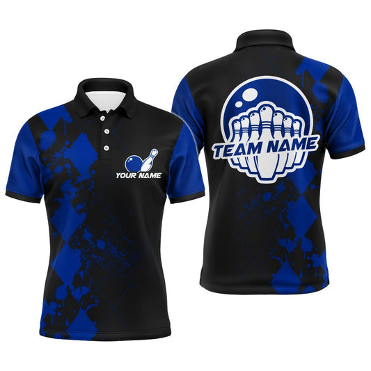 Custom Bowling Polo Shirts, Custom Bowling Shirts For Men Bowling Team League Jersey Bowling Polo Shirts