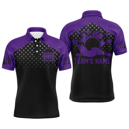 Custom Bowling Polo Shirts, Custom Bowling Shirts With Name Bowling Team Jersey For Men Bowling Polo Shirt League