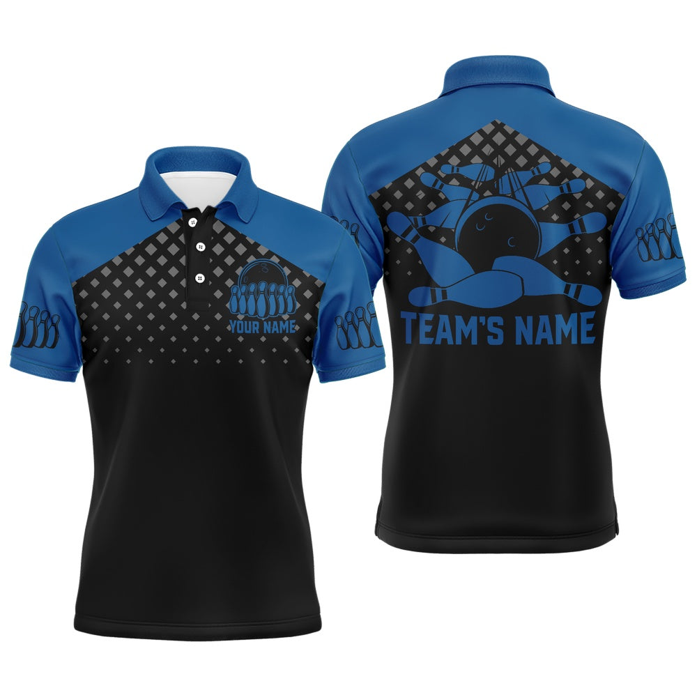 Custom Bowling Polo Shirts, Custom Bowling Shirts With Name Bowling Team Jersey For Men Bowling Polo Shirt League