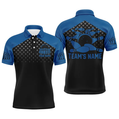 Custom Bowling Polo Shirts, Custom Bowling Shirts With Name Bowling Team Jersey For Men Bowling Polo Shirt League