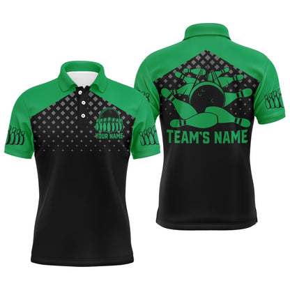 Custom Bowling Polo Shirts, Custom Bowling Shirts With Name Bowling Team Jersey For Men Bowling Polo Shirt League