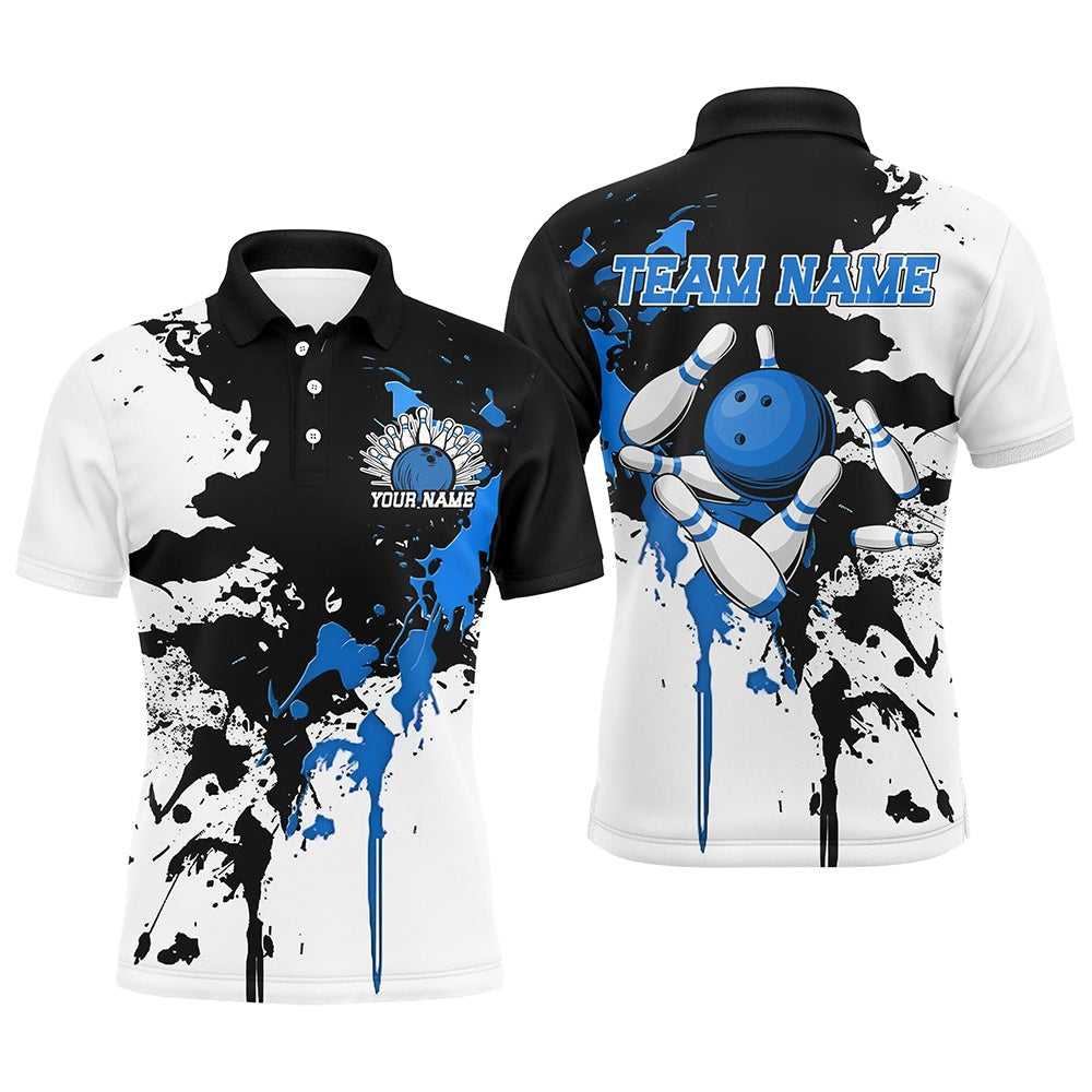 Custom Bowling Polo Shirts, Custom Bowling Team Shirts For Men And Women, Multicolor Bowling Tournament Shirts For Bowlers
