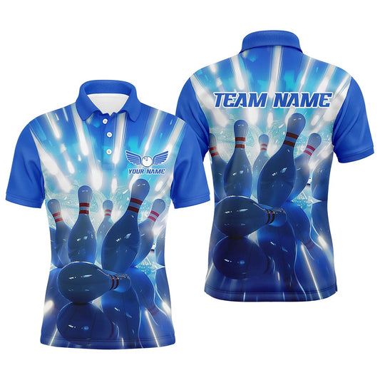 Custom Bowling Polo Shirts, Custom Bowling Tournament Team Shirts For Men And Women, Personalized Bowling Shirts With Multicolors