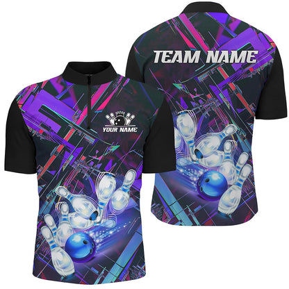 Custom Bowling Polo Shirts, Custom Colorful Bowling League Shirts For Men And Women, Bowling Tournament Team Jerseys