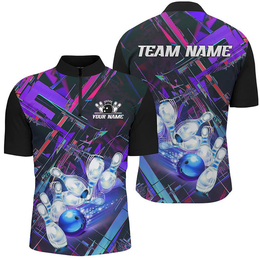 Custom Bowling Polo Shirts, Custom Colorful Bowling League Shirts For Men And Women, Bowling Tournament Team Jerseys
