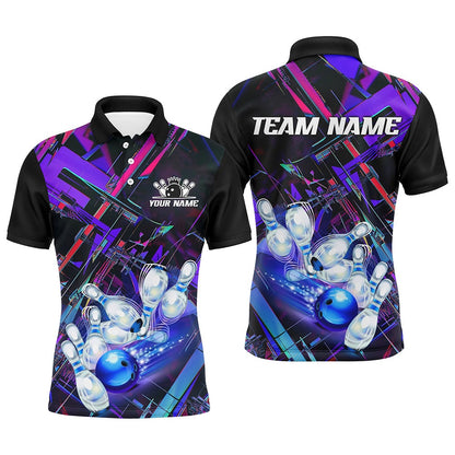 Custom Bowling Polo Shirts, Custom Colorful Bowling League Shirts For Men And Women, Bowling Tournament Team Jerseys