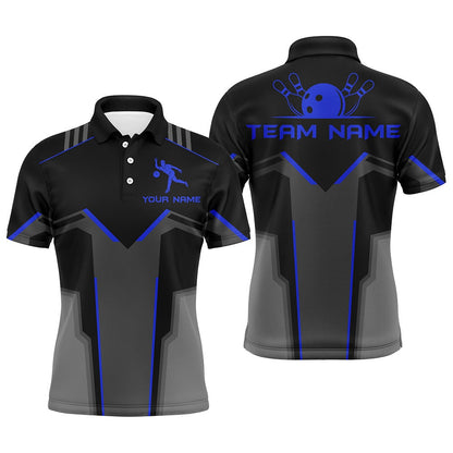 Custom Bowling Polo Shirts, Custom Team Name Polo Bowling Shirt For Men, Bowlers Jersey Short Sleeves