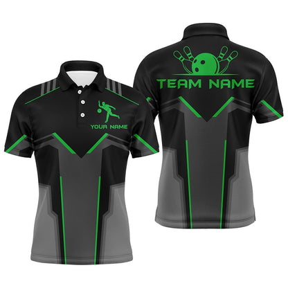 Custom Bowling Polo Shirts, Custom Team Name Polo Bowling Shirt For Men, Bowlers Jersey Short Sleeves