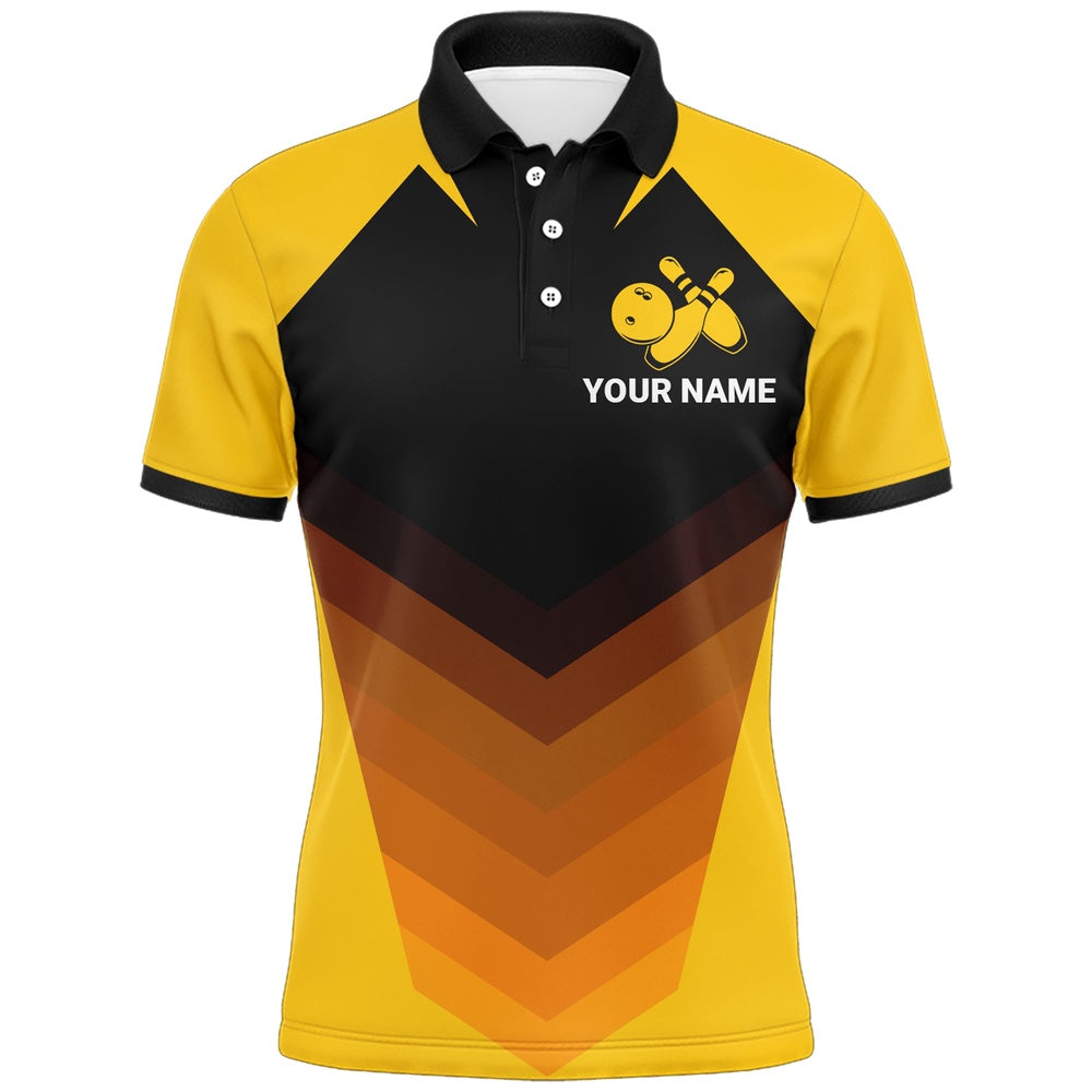 Custom Bowling Polo Shirts, Funny Polo Bowling Shirt For Men, Custom Name Bowling Jersey Short Sleeve, Gift For Bowlers