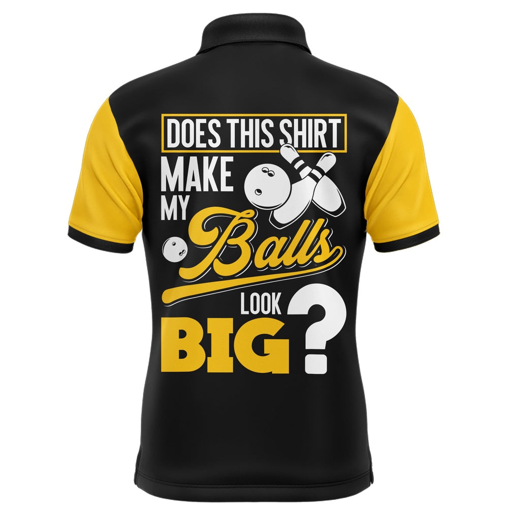 Custom Bowling Polo Shirts, Funny Polo Bowling Shirt For Men, Custom Name Bowling Jersey Short Sleeve, Gift For Bowlers