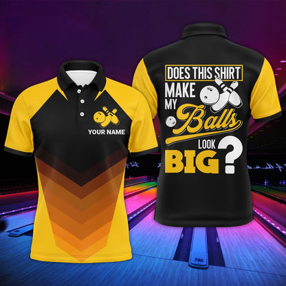 Custom Bowling Polo Shirts, Funny Polo Bowling Shirt For Men, Custom Name Bowling Jersey Short Sleeve, Gift For Bowlers