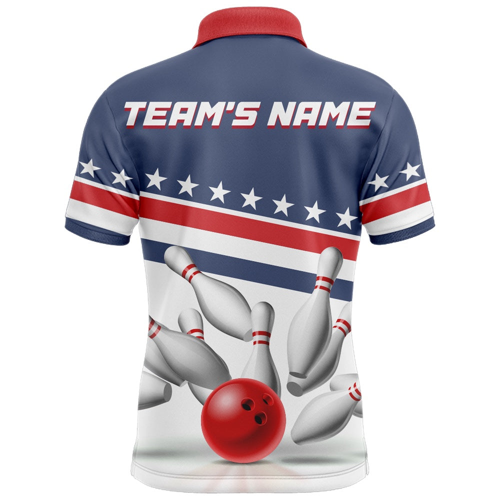Custom Bowling Polo Shirts, I'M Going On Strike Bowling Shirt For Men Custom American Bowling Jersey Team Bowling Polo Shirt