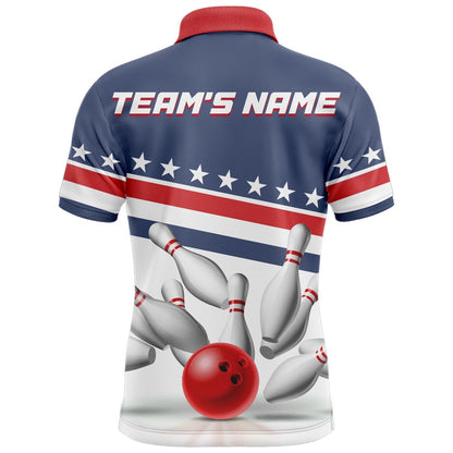 Custom Bowling Polo Shirts, I'M Going On Strike Bowling Shirt For Men Custom American Bowling Jersey Team Bowling Polo Shirt
